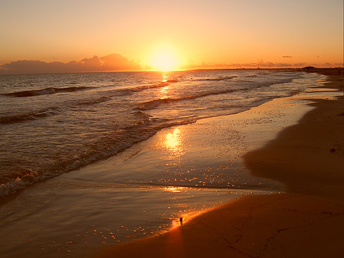 Lever de soleil : plénitude, paix, amour universel, immensité.