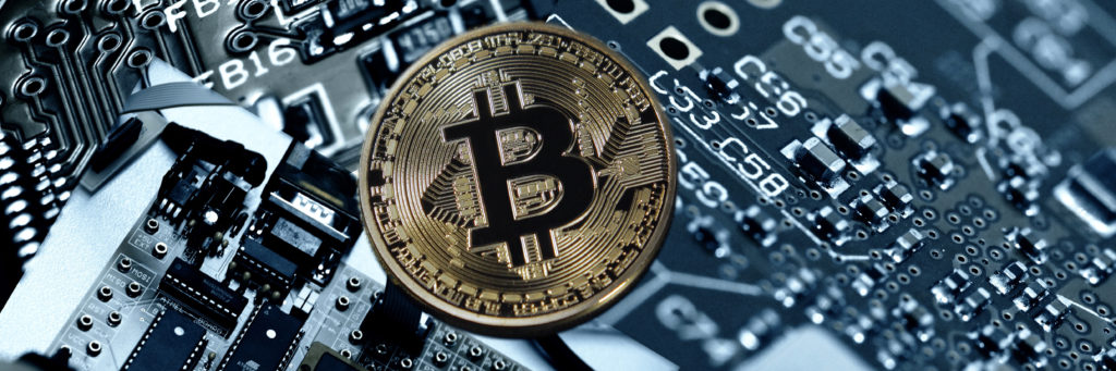 Bannière informatique bitcoin monnaie électronique
